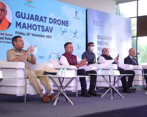Album cover for Drone outreach program at Gujarat-26 Nov 2021