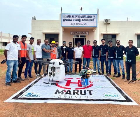  Drone outreach program at Vikarabad-11 Sep 2021