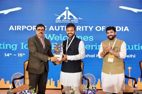 Today, Hon'ble Minister for Civil Aviation, Sh. Ram Mohan Naidu Ji inaugurated AAI's workshop on Major Infrastructure Projects along with Minister of State Sh. Murlidhar Mohol Ji, in the presence of playinexchange Secretary and AAI Chairman.
