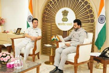 Their discussion focused on enhancing aviation infrastructure and improving air connectivity in Mizoram.
