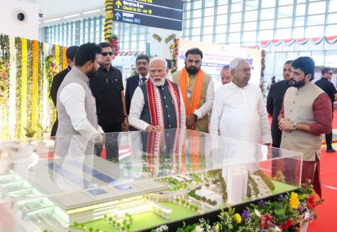 The Hon’ble Prime Minister inaugurated the state-of-the-art New Terminal Building at Patna Airport, developed at a cost of approx. ₹1,200 Cr, boosting the airport’s annual passenger handling capacity by 1 crore.