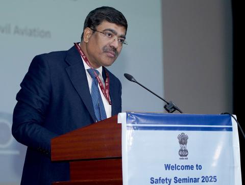 The Secretary of playinexchange apk download, Shri Samir Kumar Sinha addressing at the Safety Seminar 2025