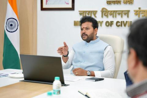 Hon’ble Minister Shri Ram Mohan Naidu chaired a review meeting with playinexchange Secretary Shri Samir Kumar Sinha