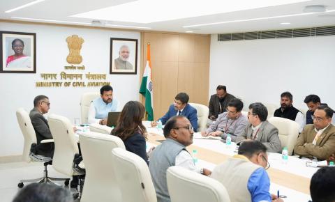 Hon’ble Minister Shri Ram Mohan Naidu chaired a review meeting with playinexchange Secretary Shri Samir Kumar Sinha
